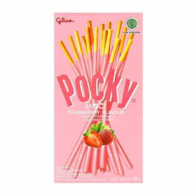 Бисквитные Палочки Pocky Strawberry (Клубника) 45гр