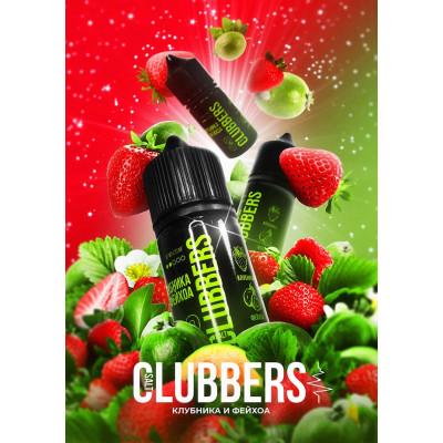 Жидкость для ЭДСН Clubbers Клубника Фейхоа 30мл 20мг Жидкость для ЭДСН Clubbers Клубника Фейхоа 30мл 20мг