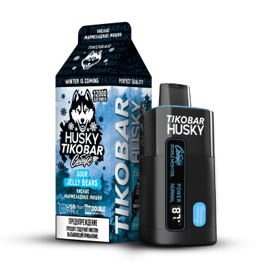 Электронная Сигарета Tikobar Husky Сибирь 12000 Кислые Мармеладные Мишки