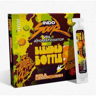 Ароматизатор IndoSour Blended Bottle (Кола Лайм Лимон) 13мл Ароматизатор IndoSour Blended Bottle (Кола Лайм Лимон) 13мл