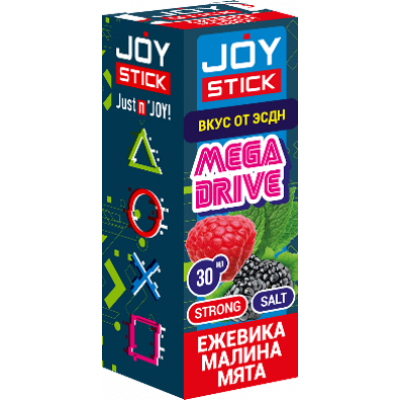 Жидкость JoyStick MegaDrive Ежевика Малина Мята 30мл Strong
