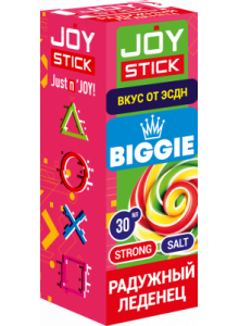 Жидкость JoyStick Biggie Радужный Леденец 30мл Strong Жидкость JoyStick Biggie Радужный Леденец 30мл Strong