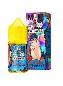 Жидкость Malasian X Catswill Mors Pomegranate Strawberry (Гранатово  Клубничный Ураган) 30мл 20мг Hard