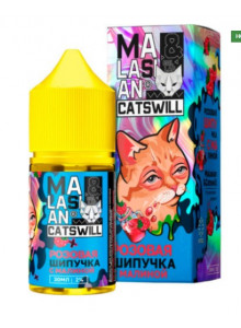 Жидкость Malasian X Catswill Pink Lemonade Raspberry (Розовая Шипучка с  Малиной) 30мл 20мг Hard