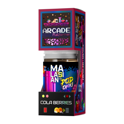 Жидкость Podonki X Malasian Arcade Кола Ягоды 30мл 20мг Жидкость Podonki X Malasian Arcade Кола Ягоды 30мл 20мг
