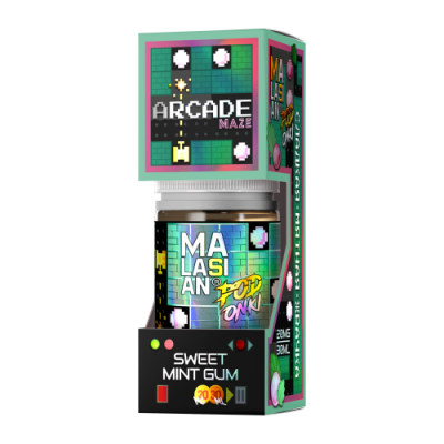 Жидкость Podonki X Malasian Arcade Сладкая Мятная Жвачка 30мл 20мг