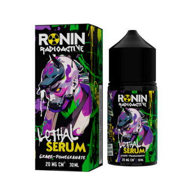 Жидкость Ronin Radioactive Lethal Serum (Виноград Гранат) 30мл 20мг Жидкость Ronin Radioactive Lethal Serum (Виноград Гранат) 30мл 20мг
