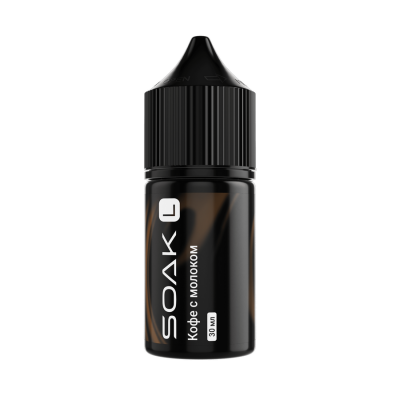 Жидкость Soak L New Coffe Milk (Кофе с Молоком) Salt 20мг 30мл Жидкость Soak L New Coffe Milk (Кофе с Молоком) Salt 20мг 30мл
