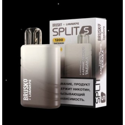 Электронная Сигарета Brusko SPLIT S 1200 Карамельный Табак