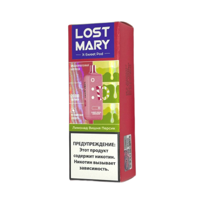 Картридж Lost Mary X-Link Sweet 20000 Лимонад Вишня Персик Картридж Lost Mary X-Link Sweet 20000 Лимонад Вишня Персик