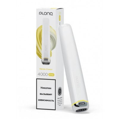 Электронная Сигарета Plonq Plus Pro 4000 Банан Кокос