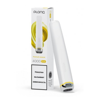 Электронная Сигарета Plonq Plus Pro 4000 Кислый Ананас