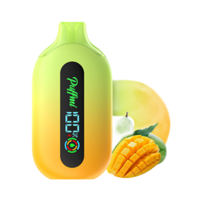 Электронная Сигарета PuffMi Pure 12000 Зелёное Манго Электронная Сигарета PuffMi Pure 12000 Зелёное Манго