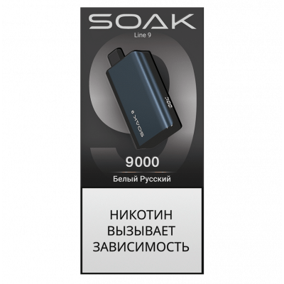 Электронная Сигарета Soak Line 9000 Белый Русский Электронная Сигарета Soak Line 9000 Белый Русский
