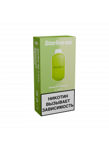Электронная Сигарета StarLine Mini 3000 Зелёное Яблоко