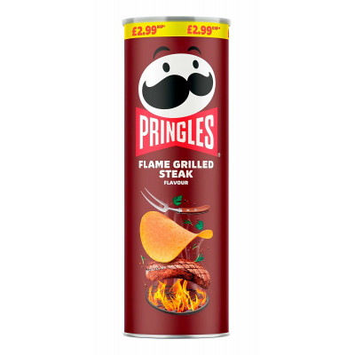 Чипсы Pringles Flame Grilled Steak (Стейк на Гриле) 165гр