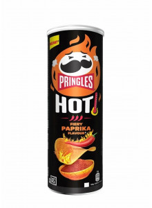Чипсы Pringles Hot Fiery Paprika (Острая Паприка) 165гр