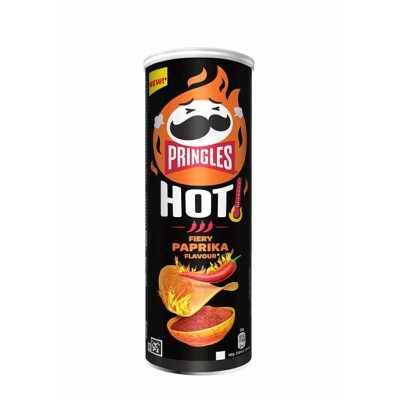 Чипсы Pringles Hot Fiery Paprika (Острая Паприка) 165гр Чипсы Pringles Hot Fiery Paprika (Острая Паприка) 165гр