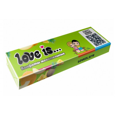 Жевательные Конфеты Love Is Дыня Ананас 20гр