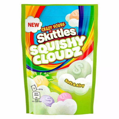 Драже Skittles Squishy Cloudz Crazy Sour (Скитлс Кислые Сквиши) 94г