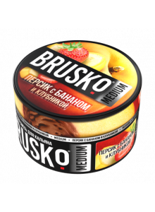 Brusko Персик с Бананом и Клубникой Medium 250гр М