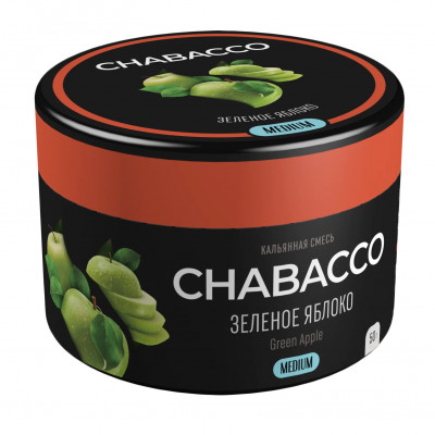 Chabacco Medium Green Apple (Зелёное Яблоко) 40гр