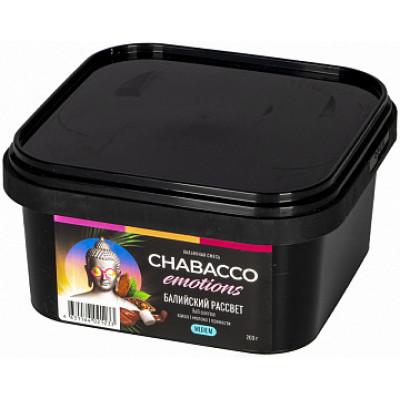 Chabacco Emotions Bali Sunrise (Какао, Ладан) 200гр