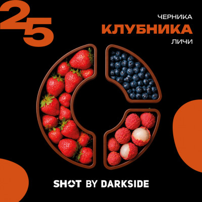 DARKSIDE SHOT 25 Черника Клубника Личи 30гр